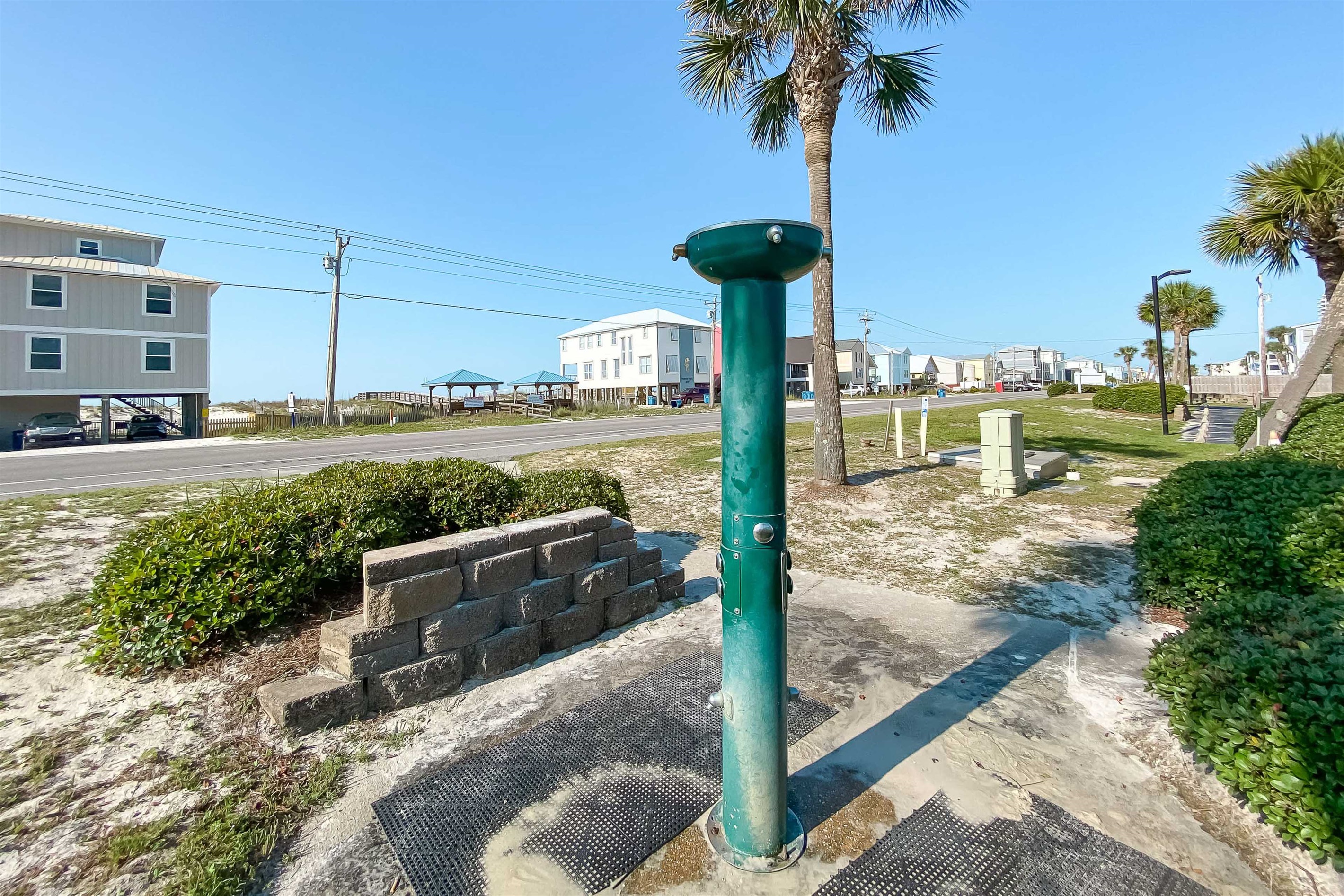 Keep the sand at the beach! Our outdoor showers and foot-wash stations make it easy to rinse off after a day in the surf.