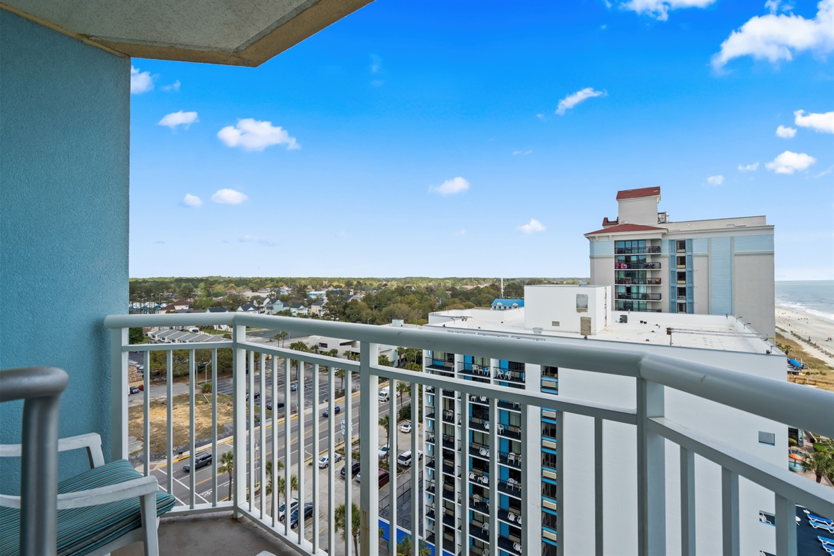 Private Balcony from 2nd Bedroom (City View)