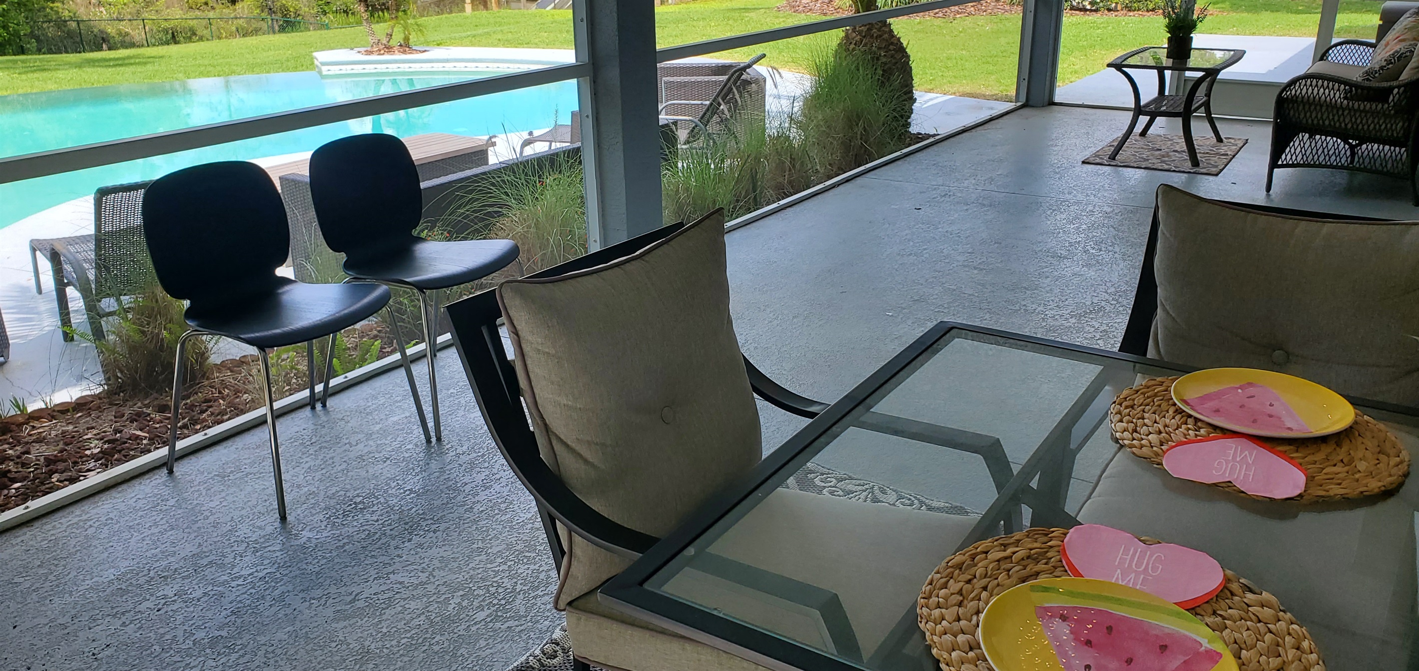 Additional seating for outdoor table
