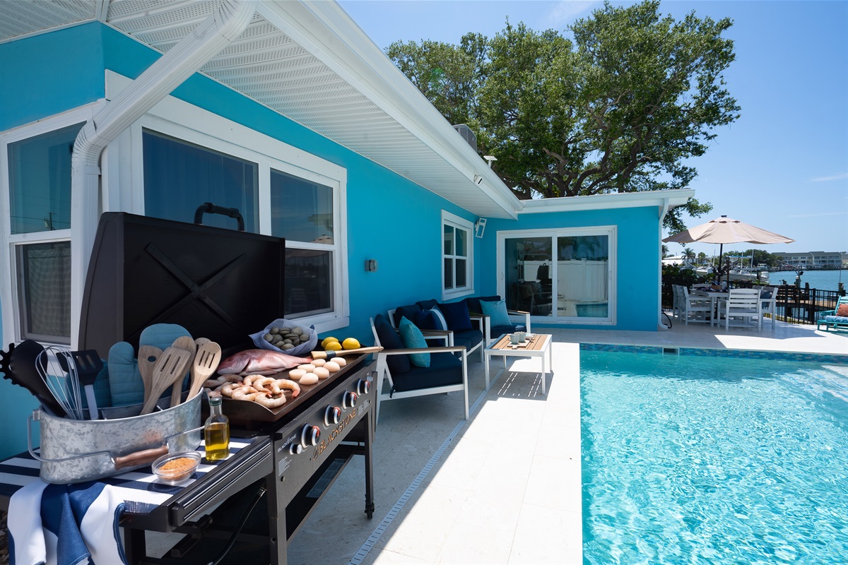 Maybe grilling pool and oceanside?