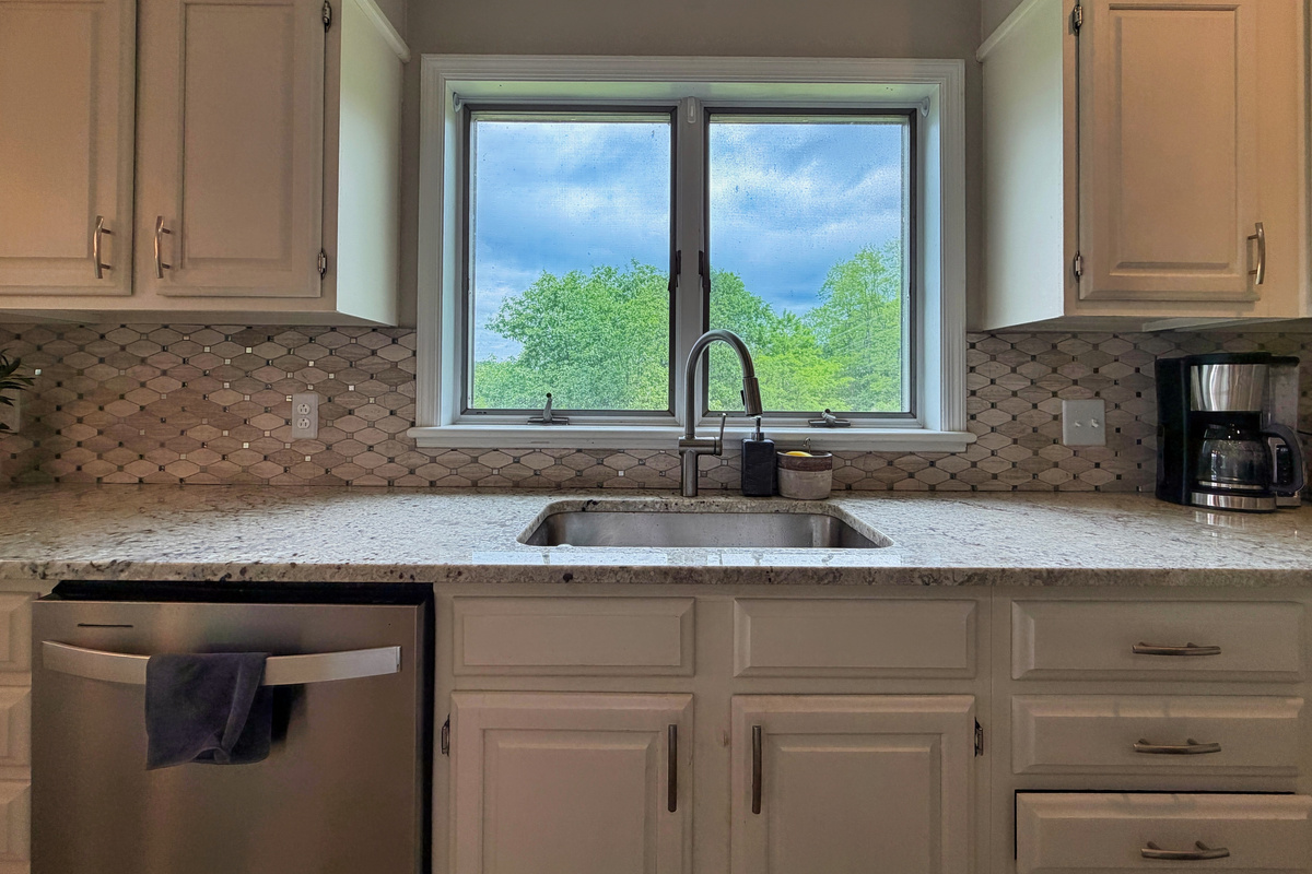 Kitchen sink with a view