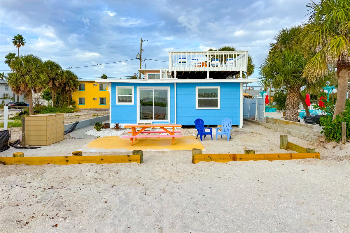 Back of the Bungalow and Private Patio