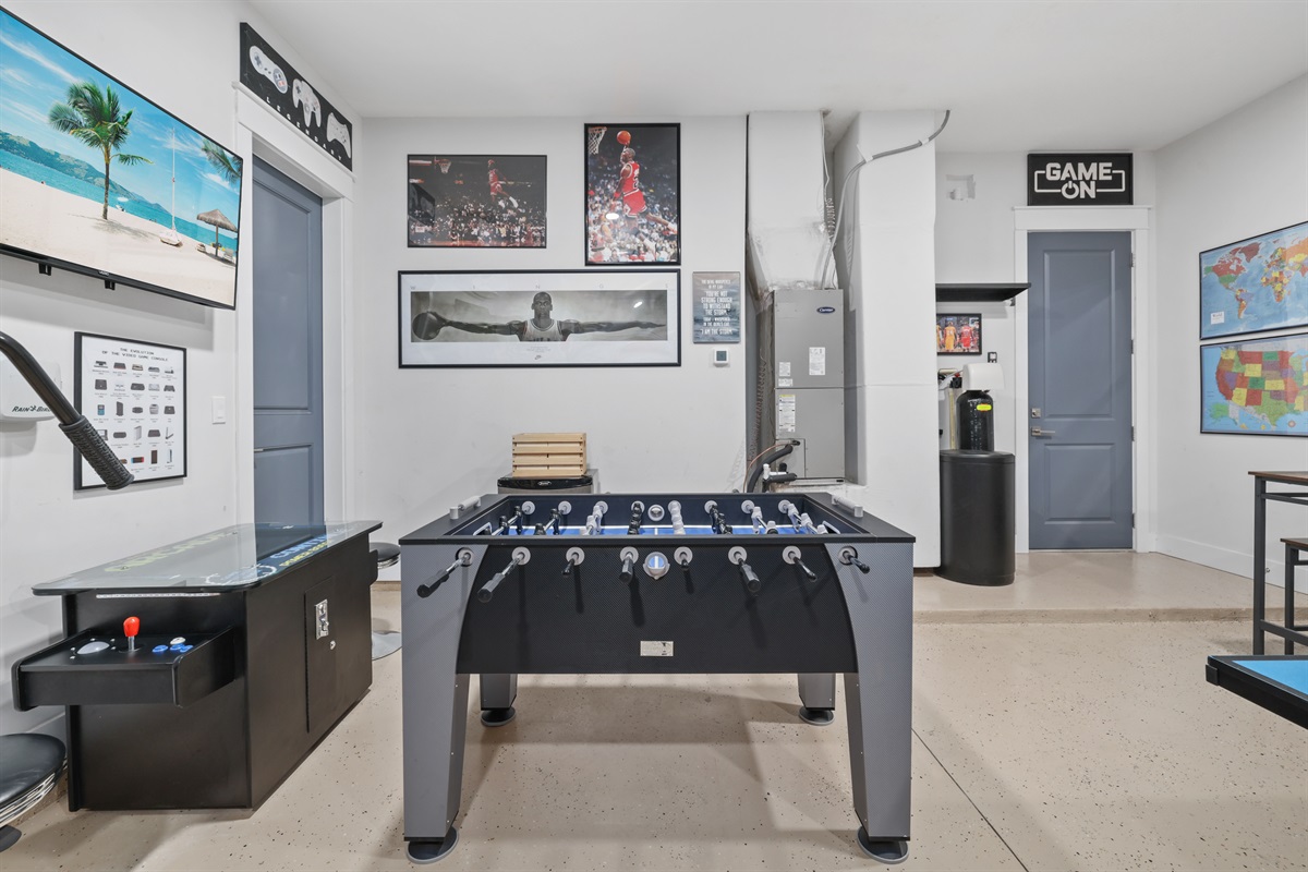 Game night just got an upgrade.  Challenge your crew to foosball or classic arcade fun - perfect for all ages.