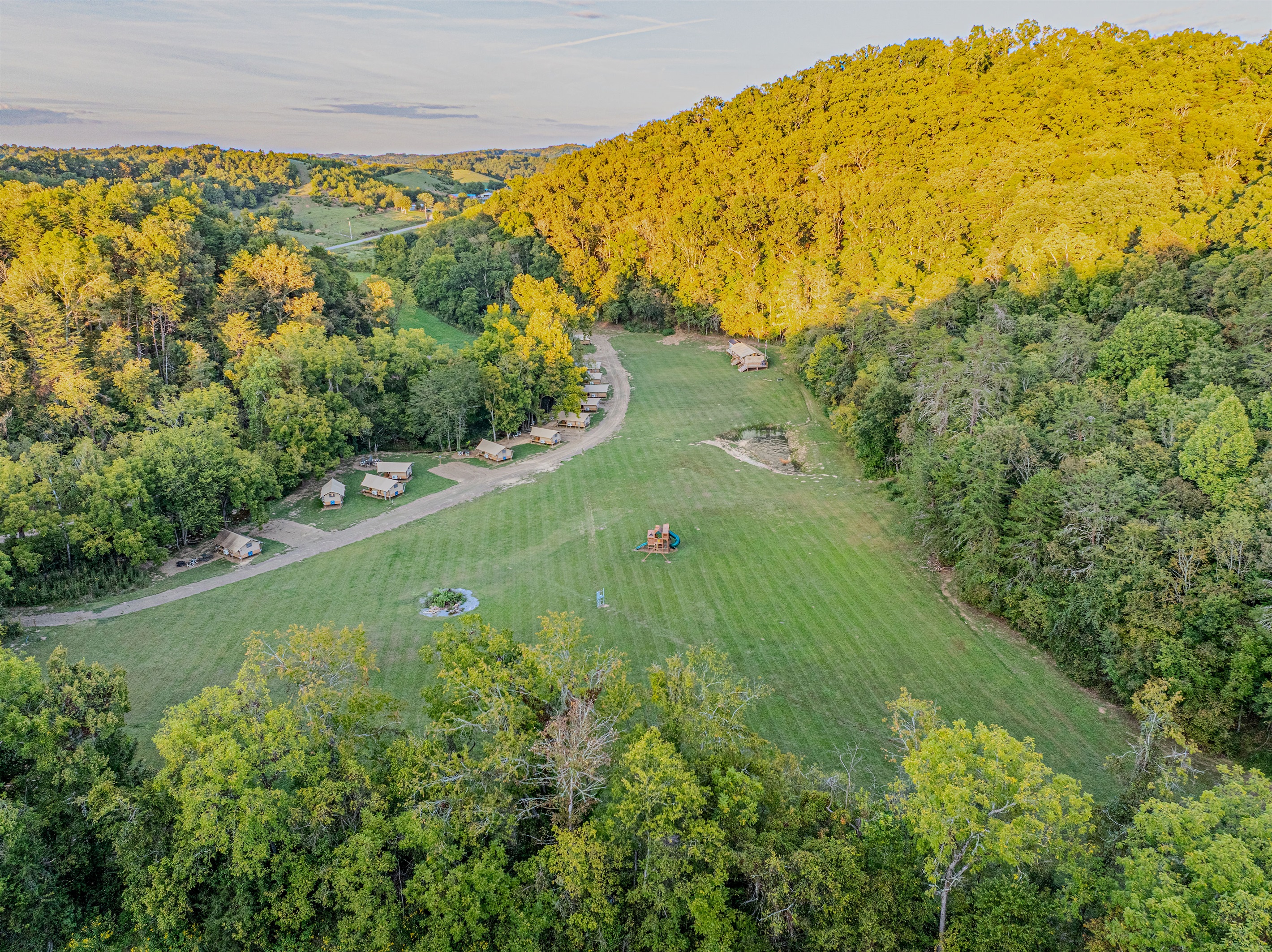 Star Gazer Farm Glamping is nestled in a beautiful hollow.