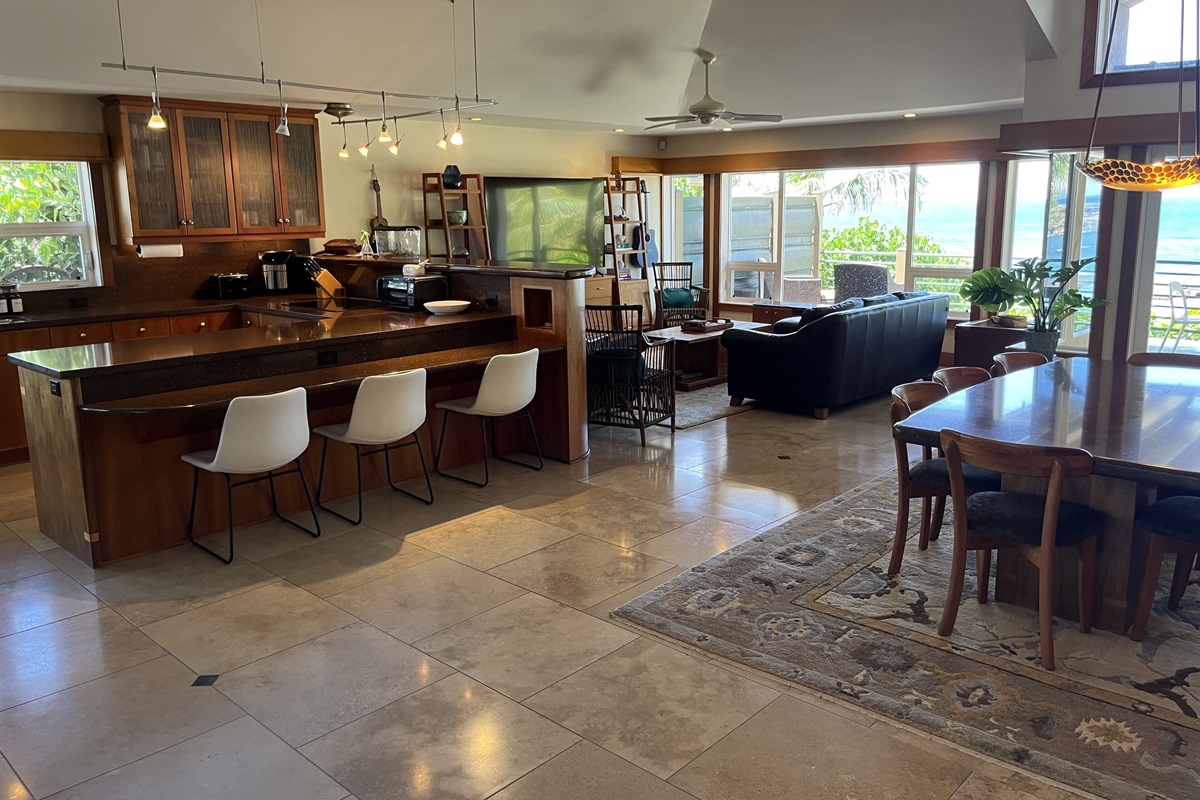 Large kitchen, dining room, & living room. Perfect for gathering friends/family