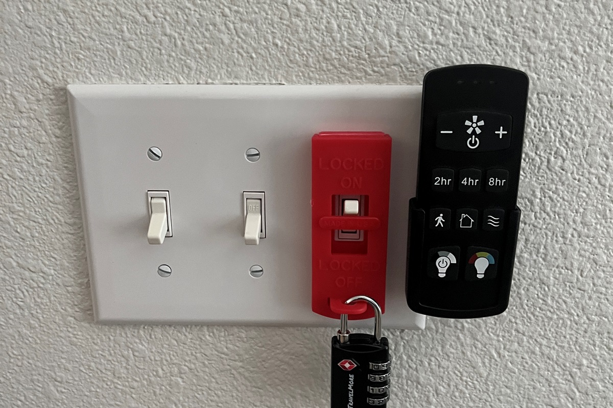 Please do not touch the red switch. It is the security for the ring door bell