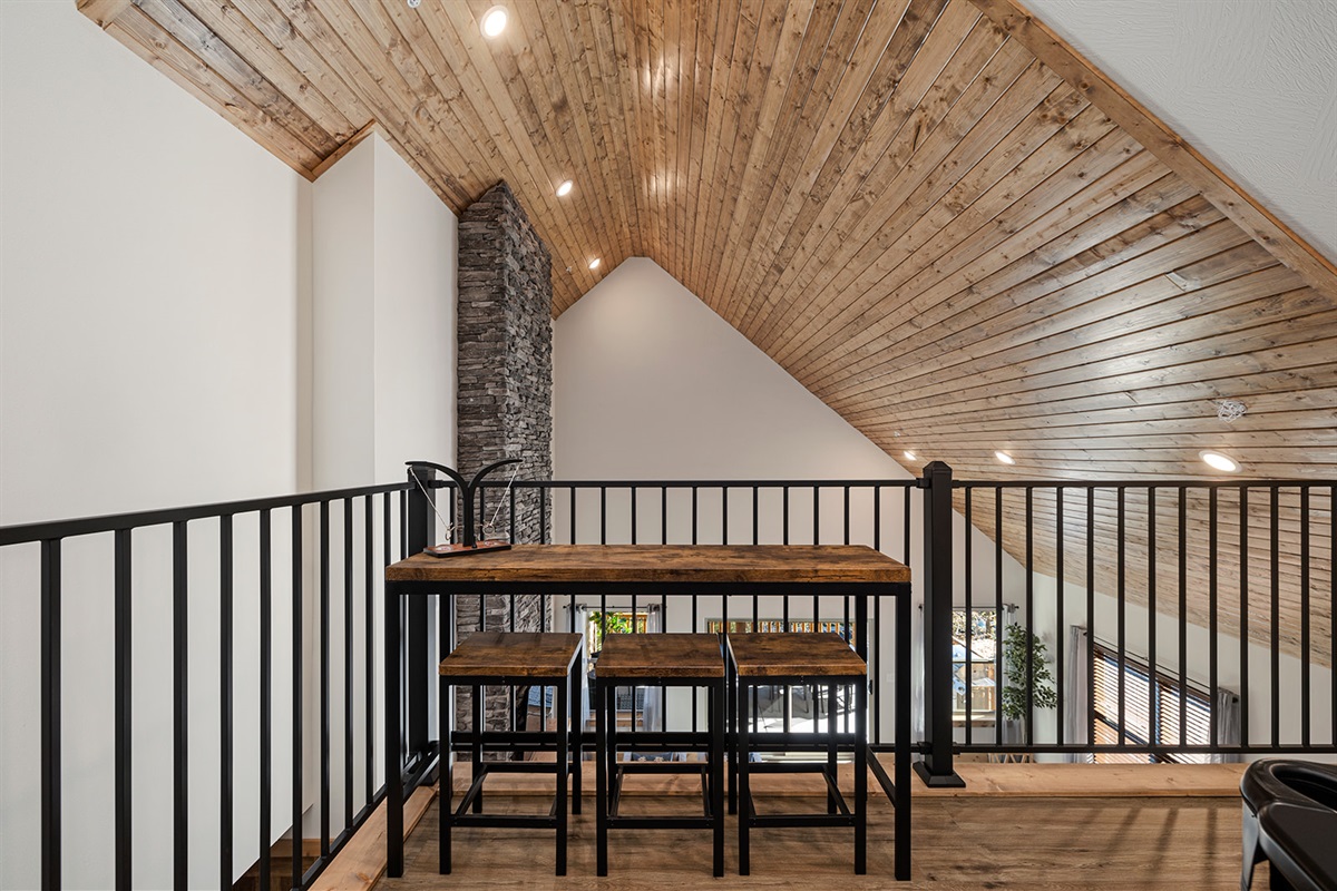 Overlook the whole home from upstairs!