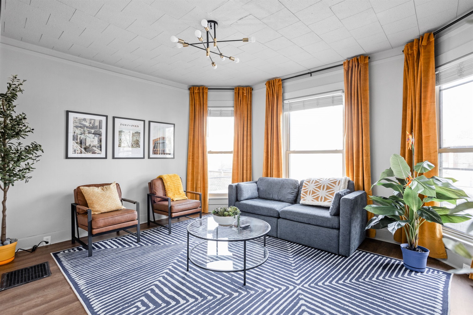 Settle into our spacious living room with natural light pouring in.