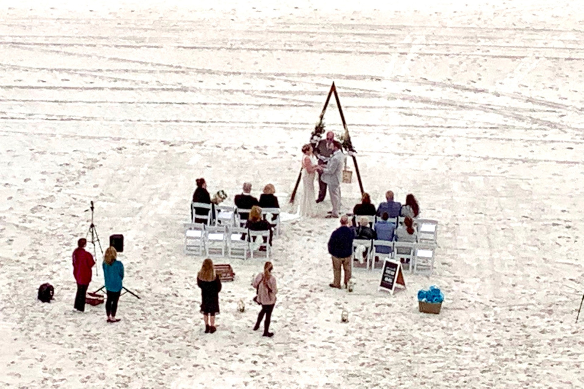 Beach vows