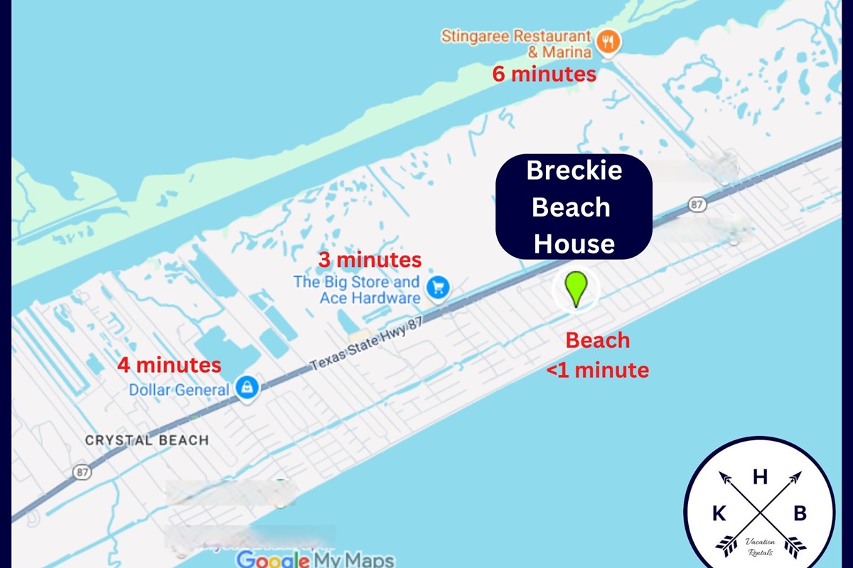 Great location to the beach and The Big Store.