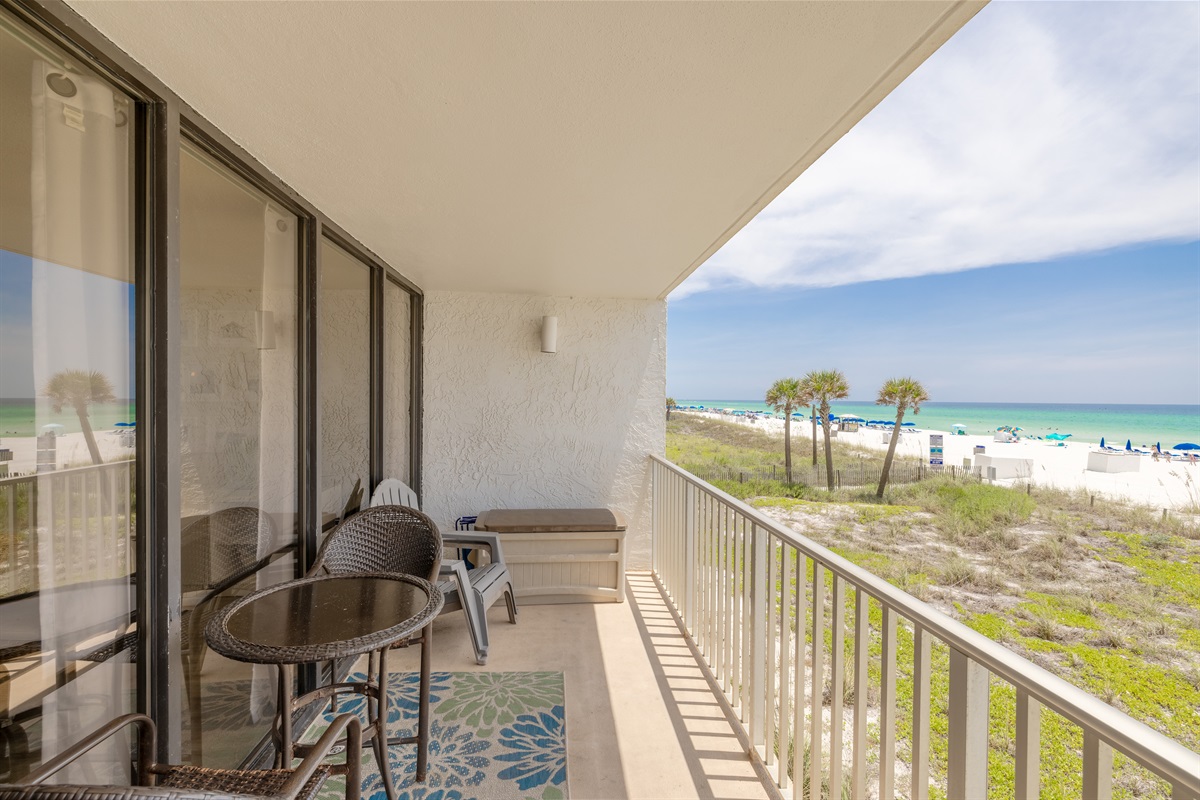 Beach Front Patio Views