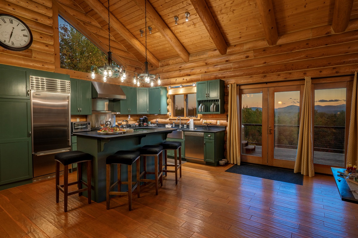 "Whip up meals and enjoy them together in this open, inviting kitchen.
