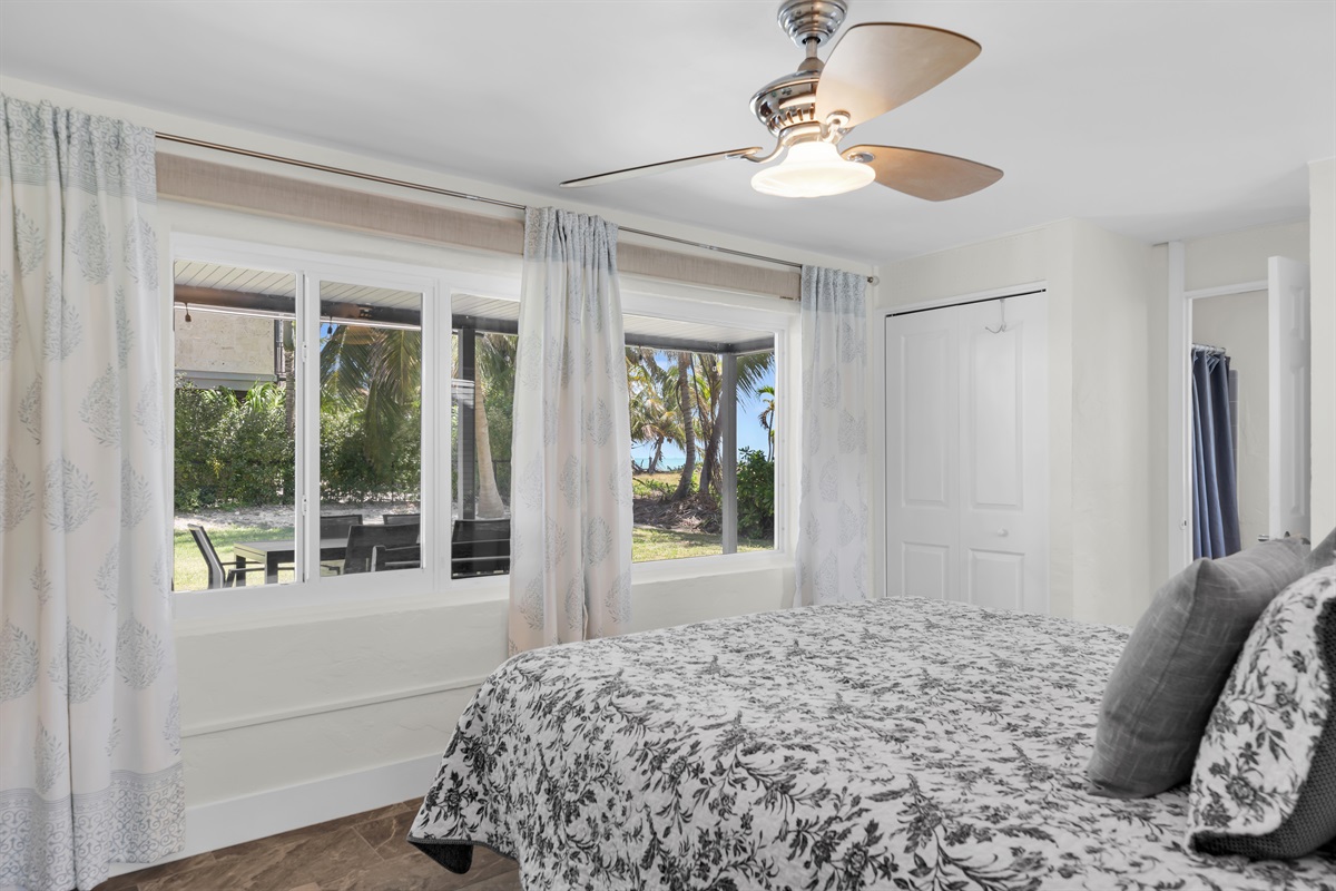 Primary bedroom with views