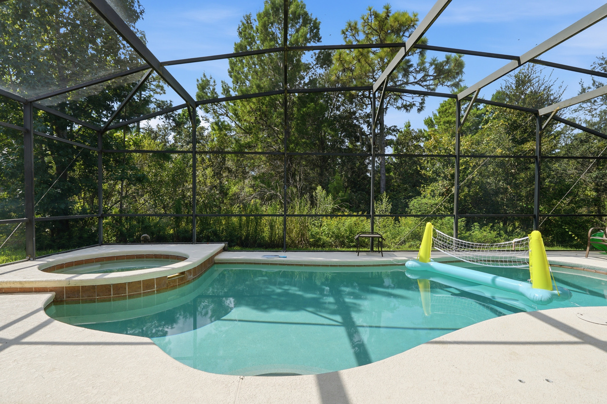 Pool and patio.