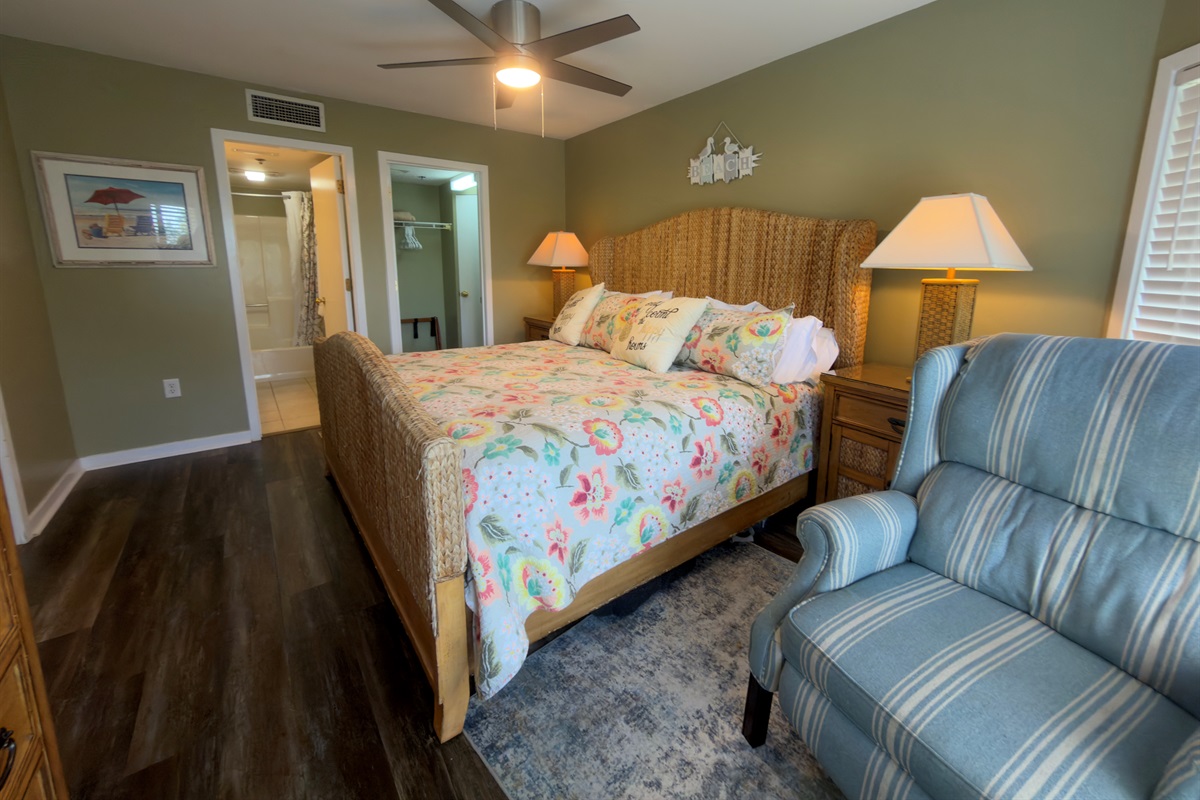 Main Bedroom With California King Bed