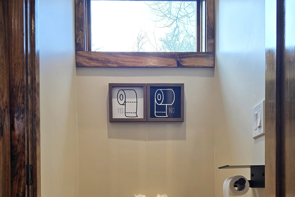 Private space for toilet