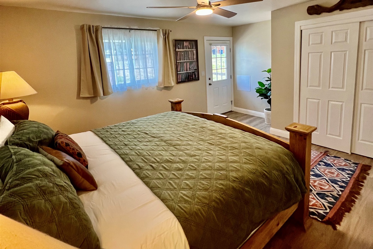 Soak in the natural light, or pull the room-darkening shades on every window for a deep sleep. Your comfort is guaranteed with the dedicated A/C unit.