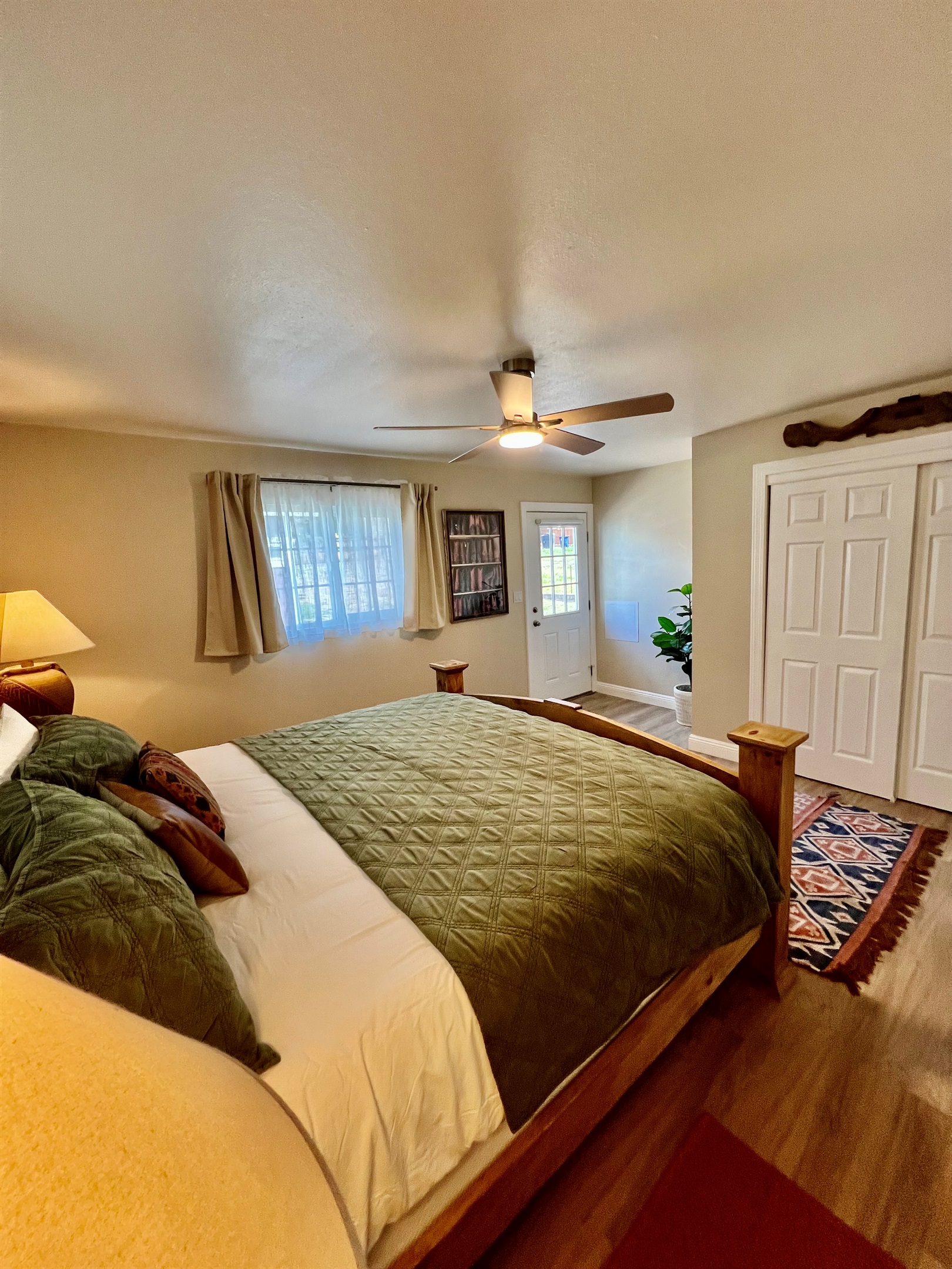 Soak in the natural light, or pull the room-darkening shades on every window for a deep sleep. Your comfort is guaranteed with the dedicated A/C unit.