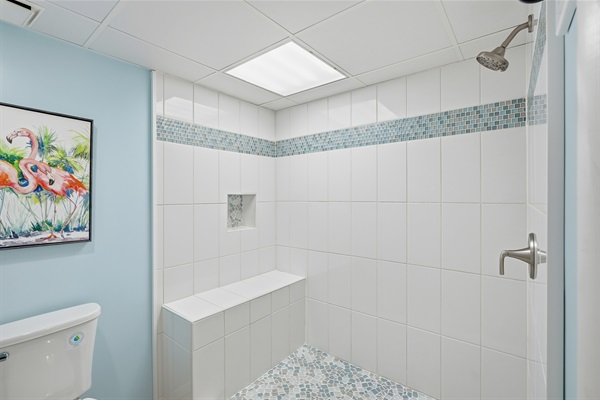 Bathroom 1 with walk in shower