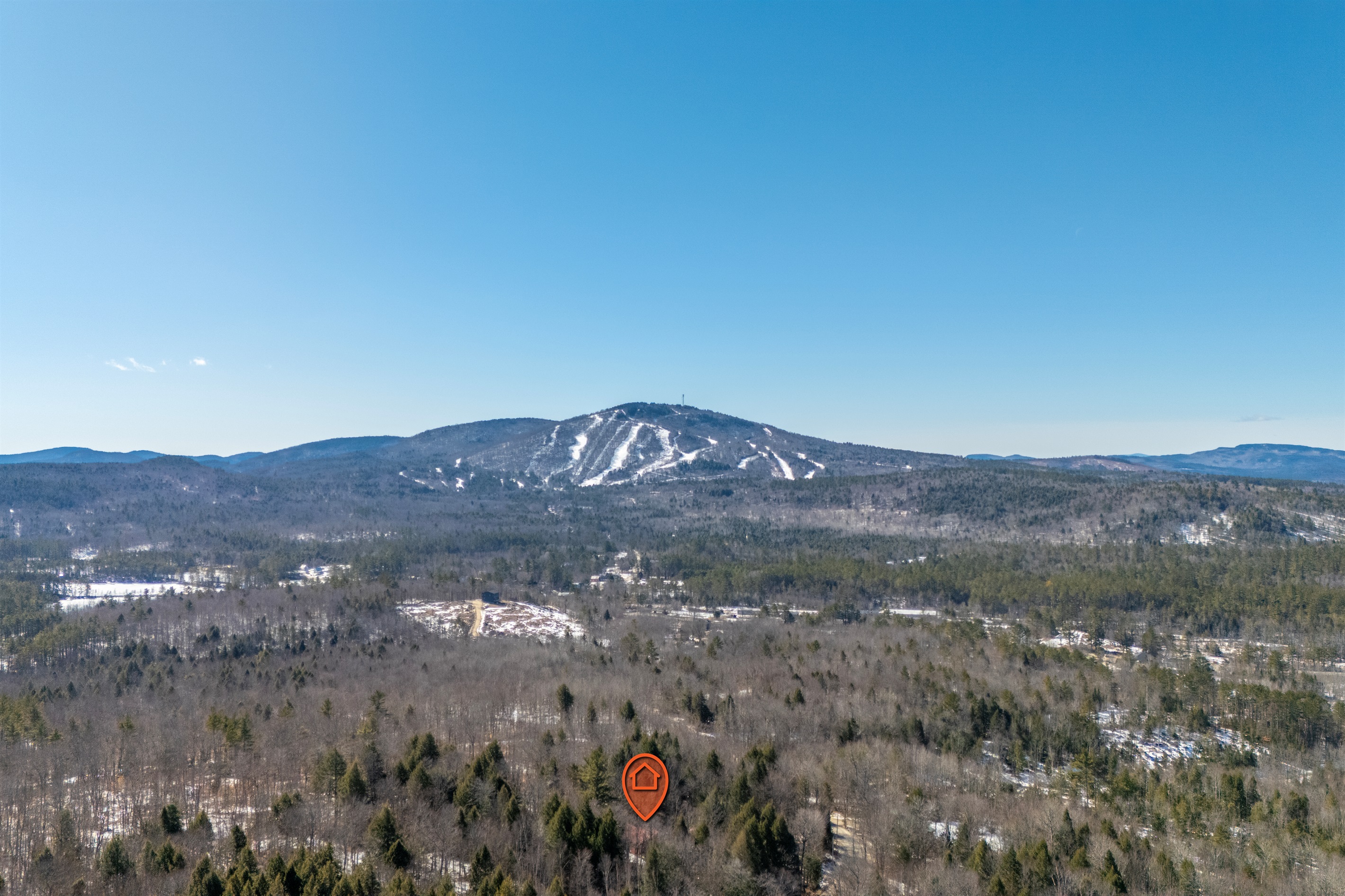 See the full layout of the home and surrounding space from above.