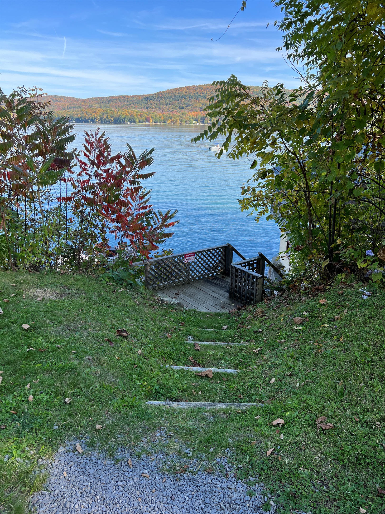 Path to the waterfront shared with your hosts.