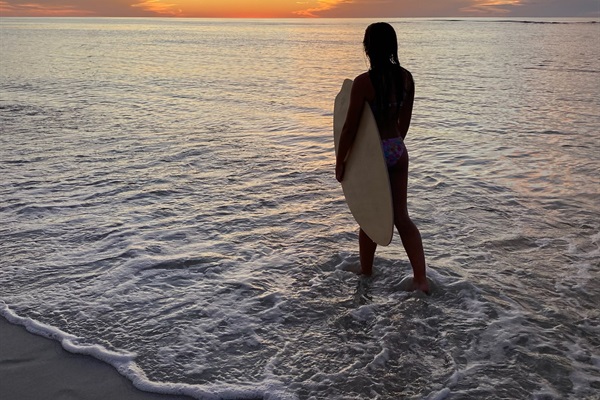 Bring a skim board and enjoy the glide and the view!