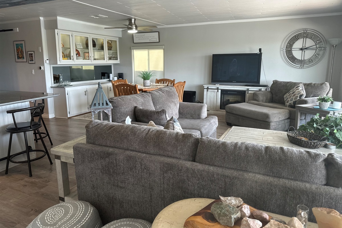 Comfortable Living Room with Queen Sleeper/Sofa