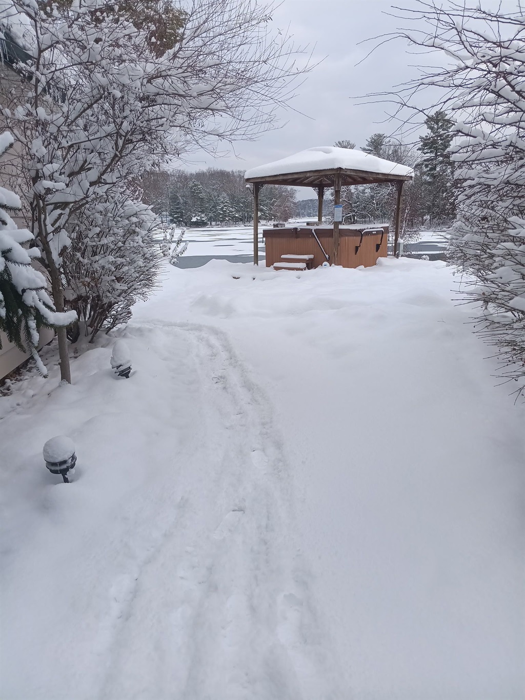 Hot Tub with view of the lake