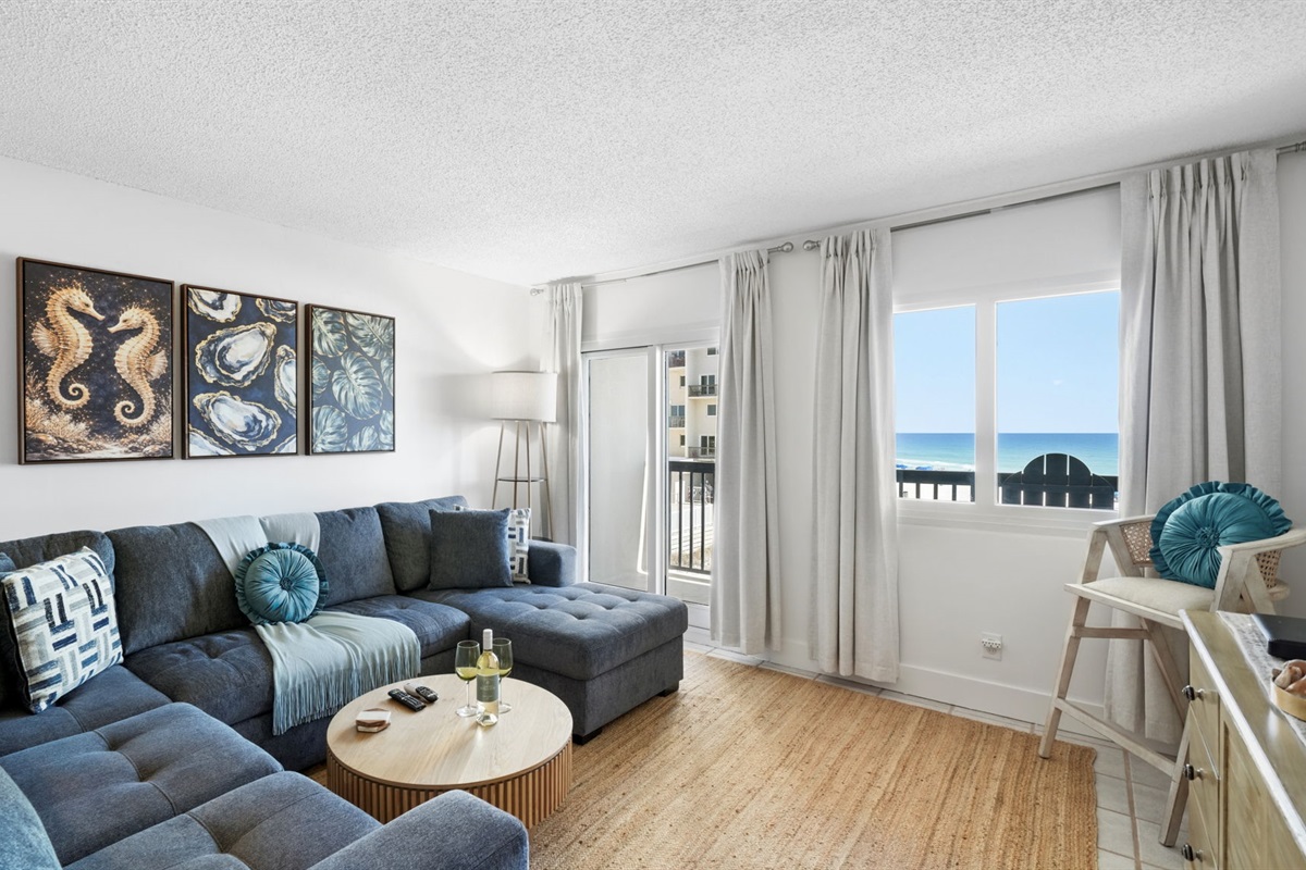 Enjoy beach views from every room