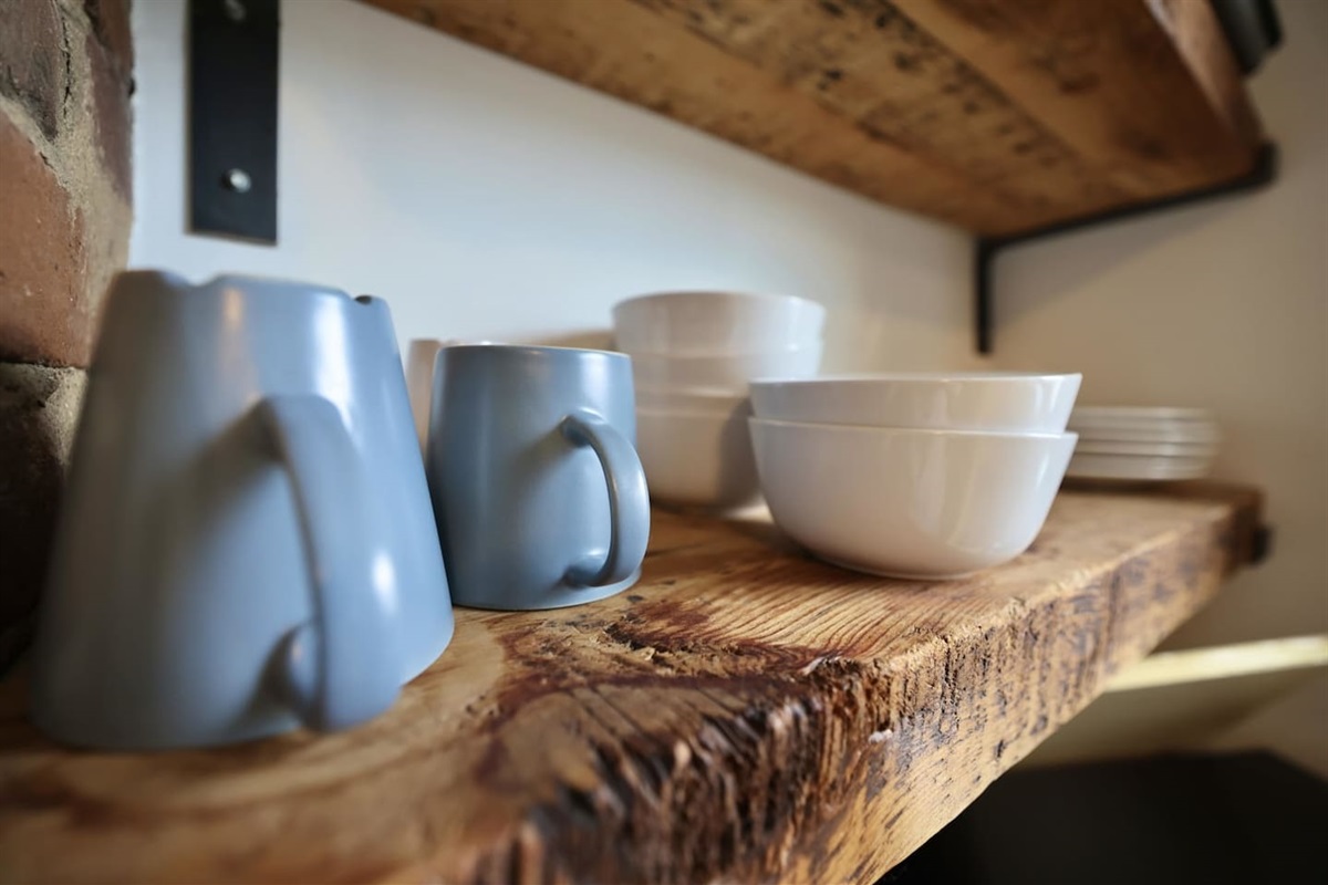 Coffee Mugs and Bowls.