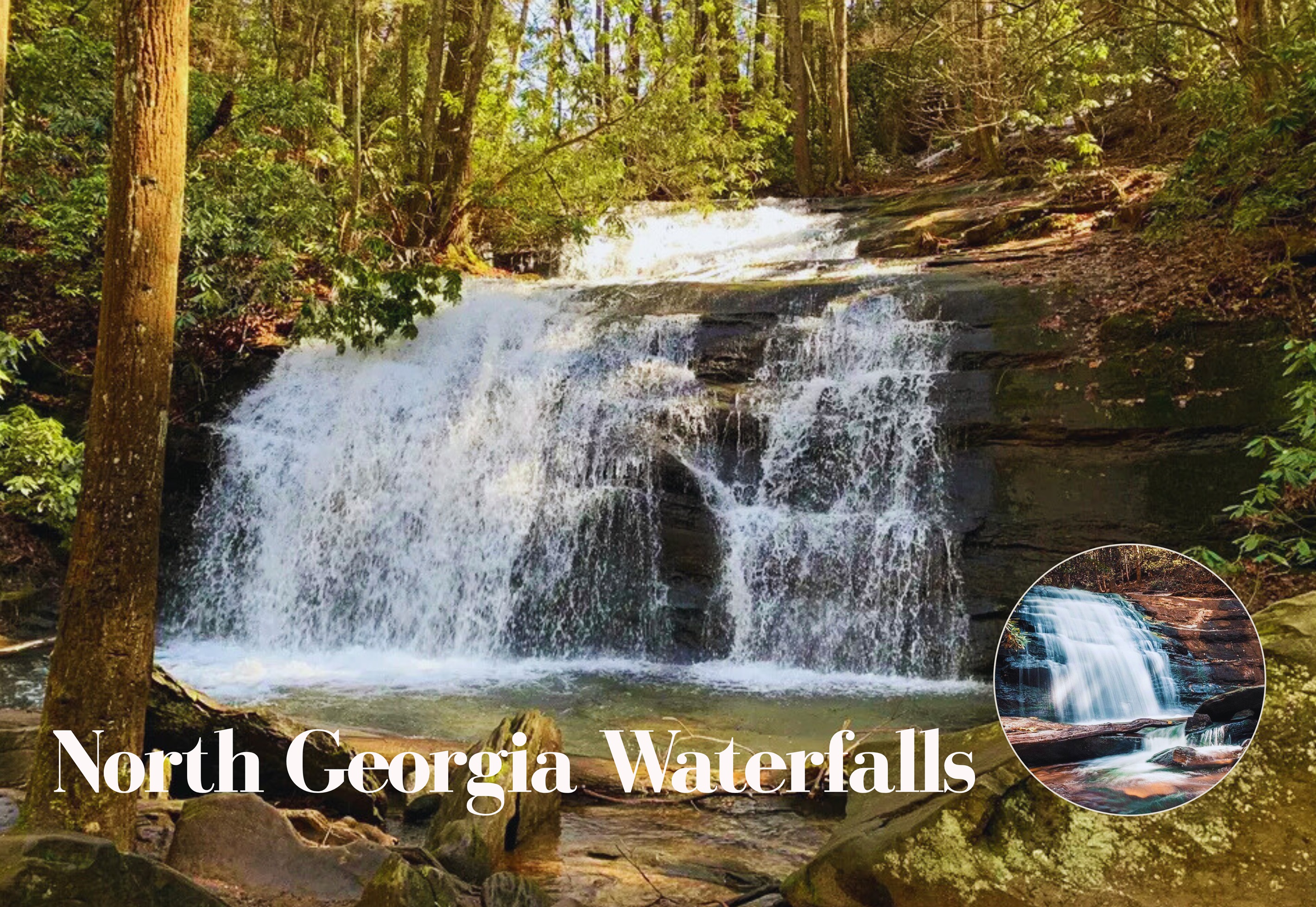 Chase waterfalls in the gorgeous Blue Ridge Mountains. Find your peace where the water meets the woods (Fall Branch Falls / Long Creek Falls).