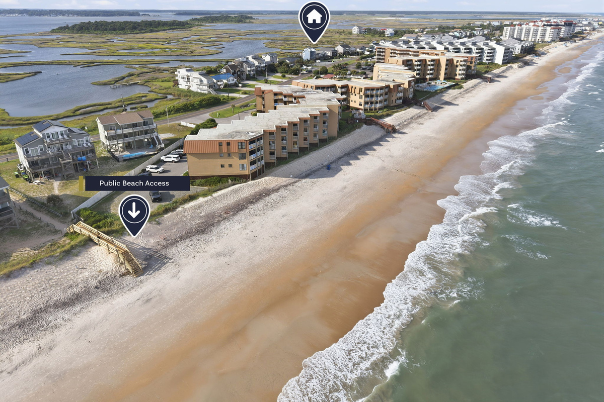 Grab your beach gear and enjoy easy access to the shoreline just a few minutes' walk away