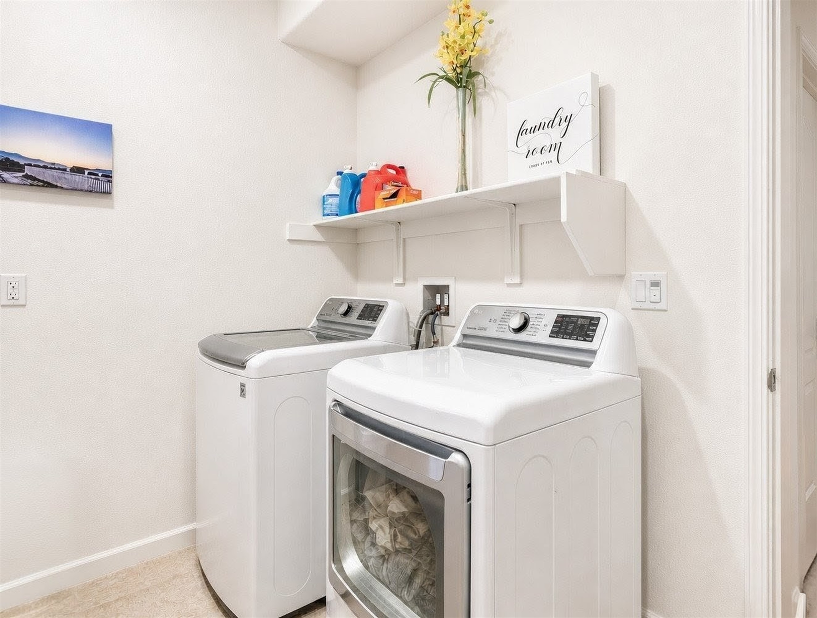 In-unit washer and dryer for convenience