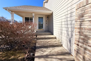 View of the front door