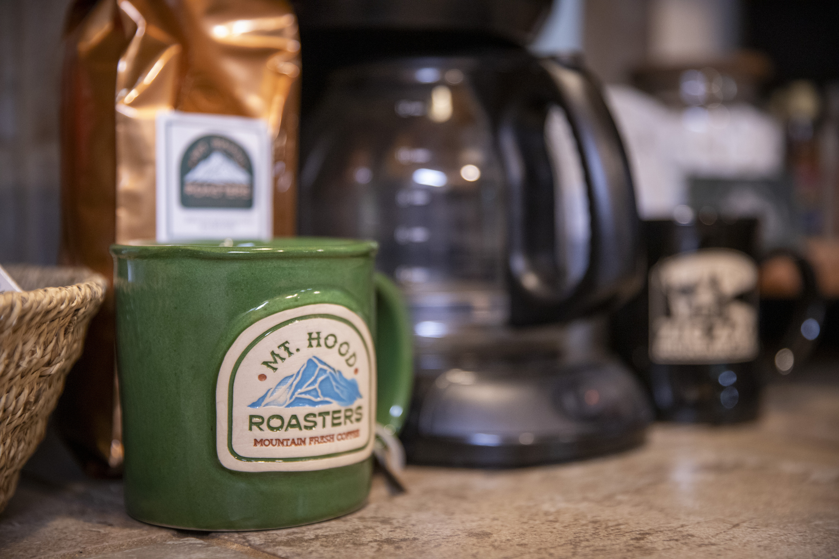 Coffee from Mt. Hood Roasters - Tea and Hot Chocolate