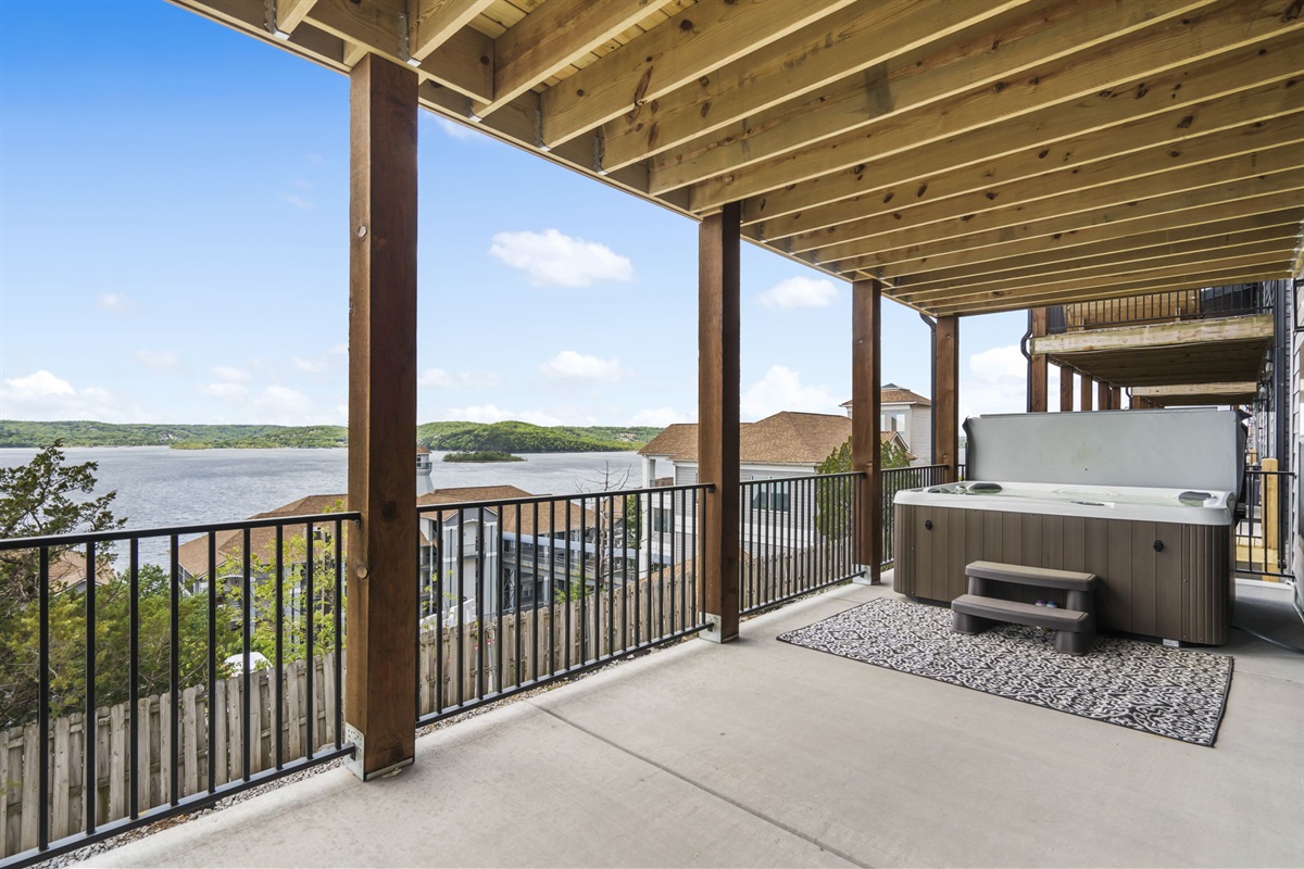 Views from the hot tub deck level