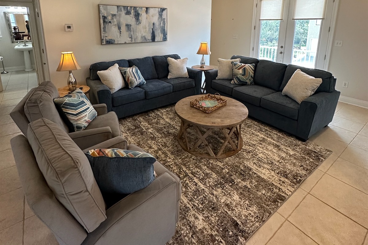 Spacious Living room with NEW furniture