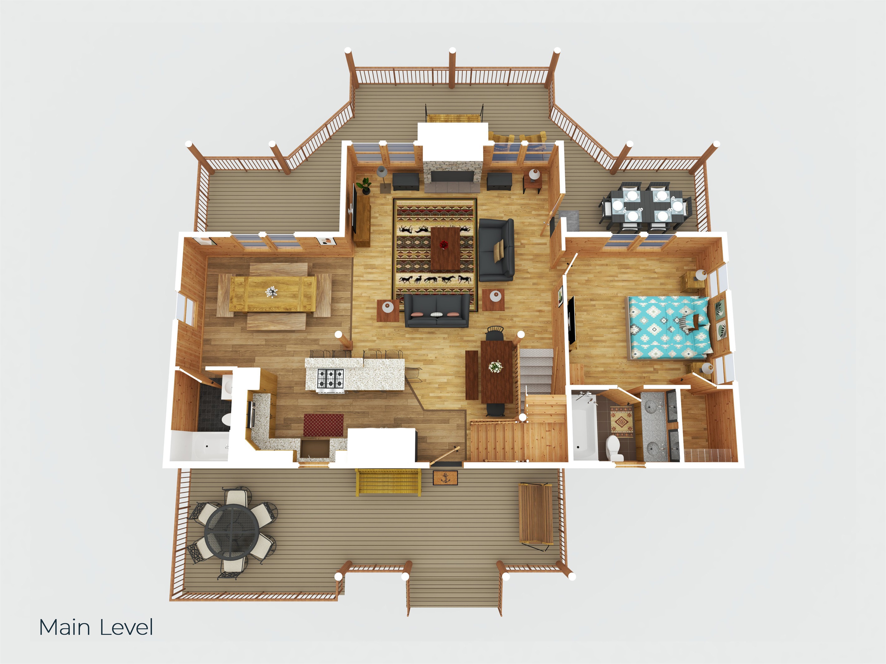 Main level floorplan