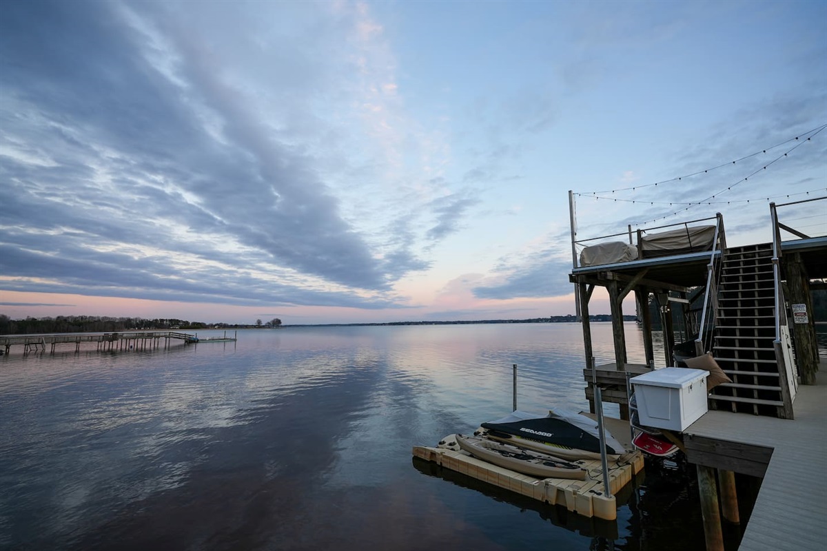 View of Lake Norman from dock