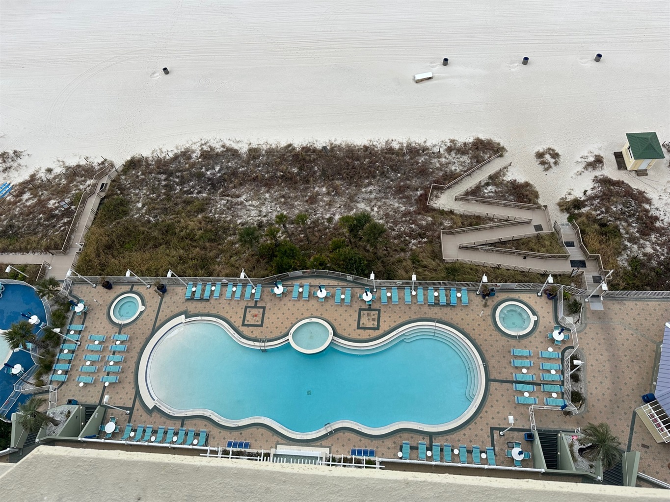 Pool view from Boardwalk Beauty