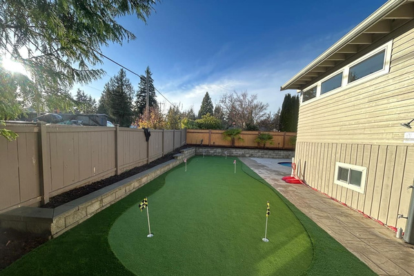 NEW! “Enjoy a private mini-golf course in the backyard, designed for families, couples, and groups looking for a fun activity without leaving the property.”