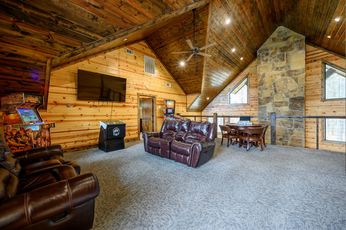 Your private game lounge is ready for friendly competition and family fun.