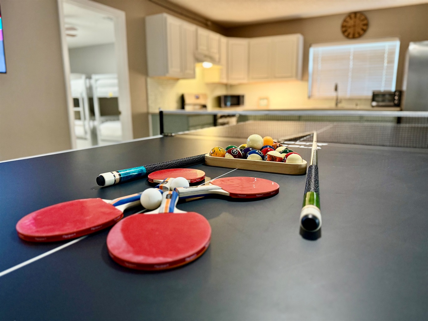 This open-concept game room and lounge is the perfect place to unwind, play, and make lasting memories.