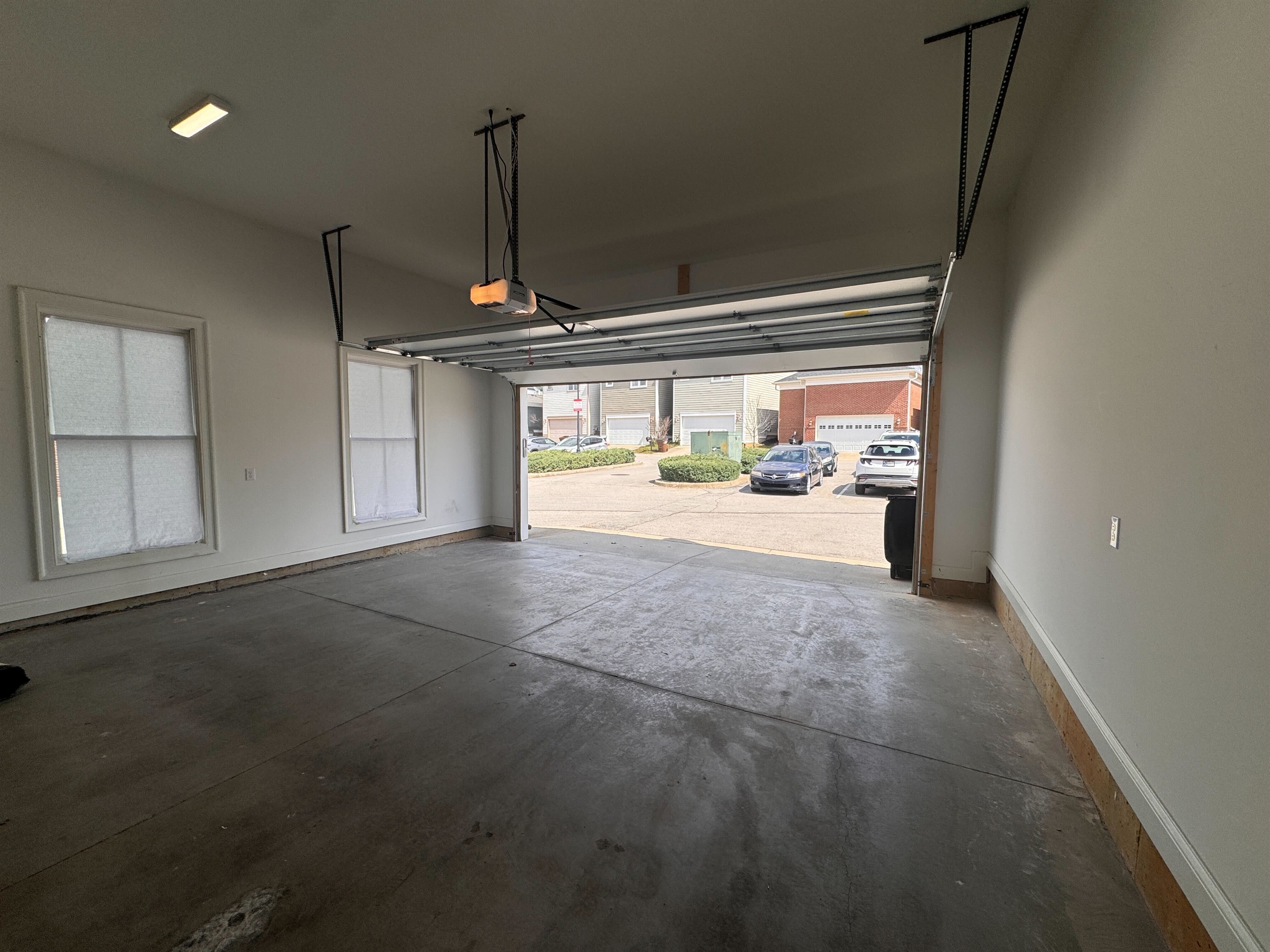 This parking garage is very spacious and secure.