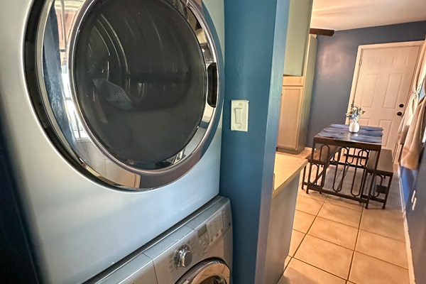 Pack Light, Stay Long! 🧳👚 – Leave your laundry worries behind, our washer and dryer are here to keep your wardrobe fresh and ready for more adventures.