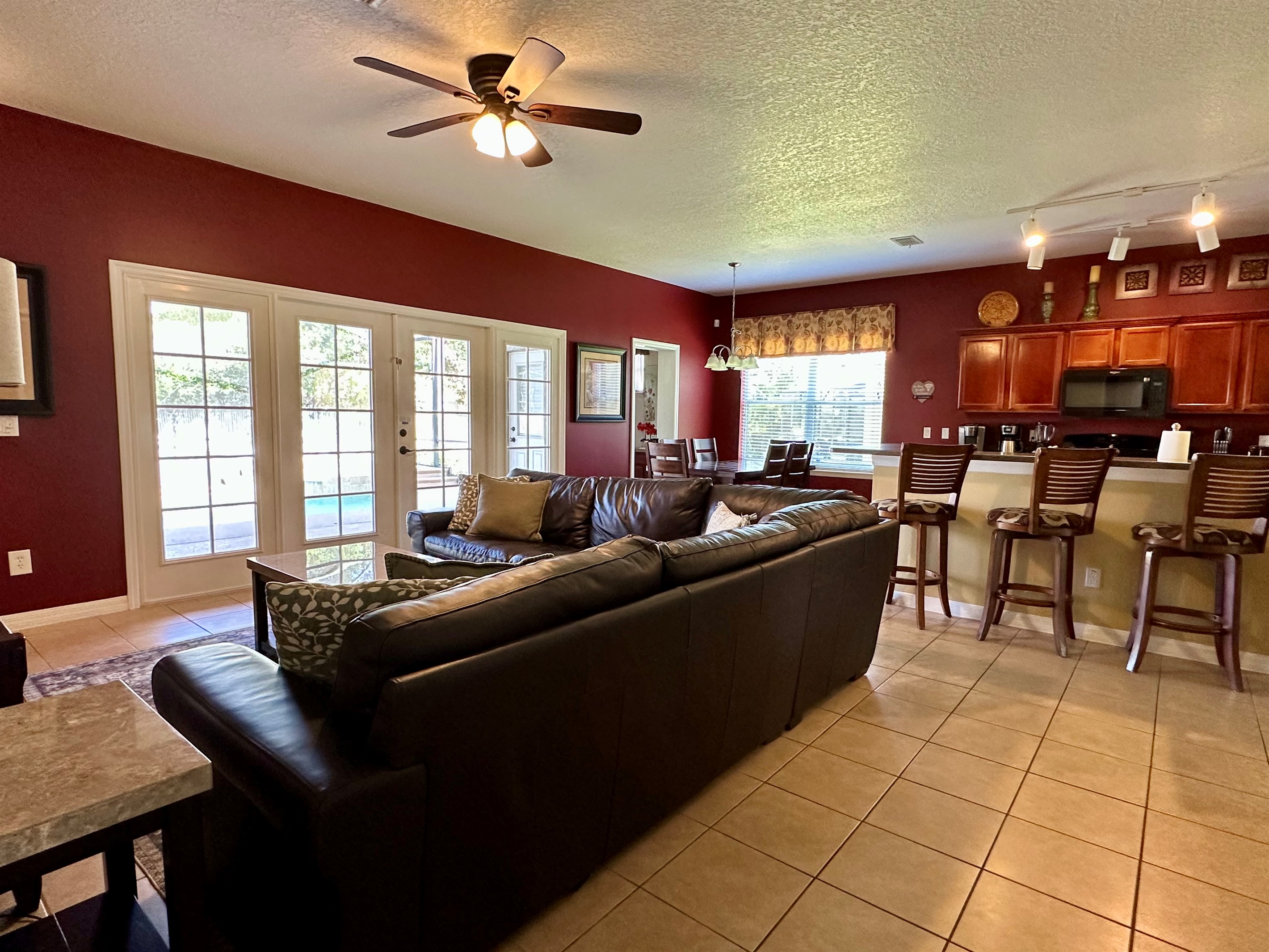 Open Kitchen and Living Area