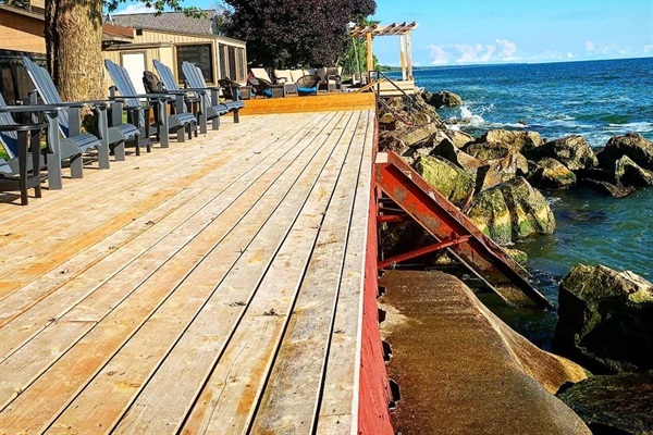 WATER ACCESS- with a deck and a view