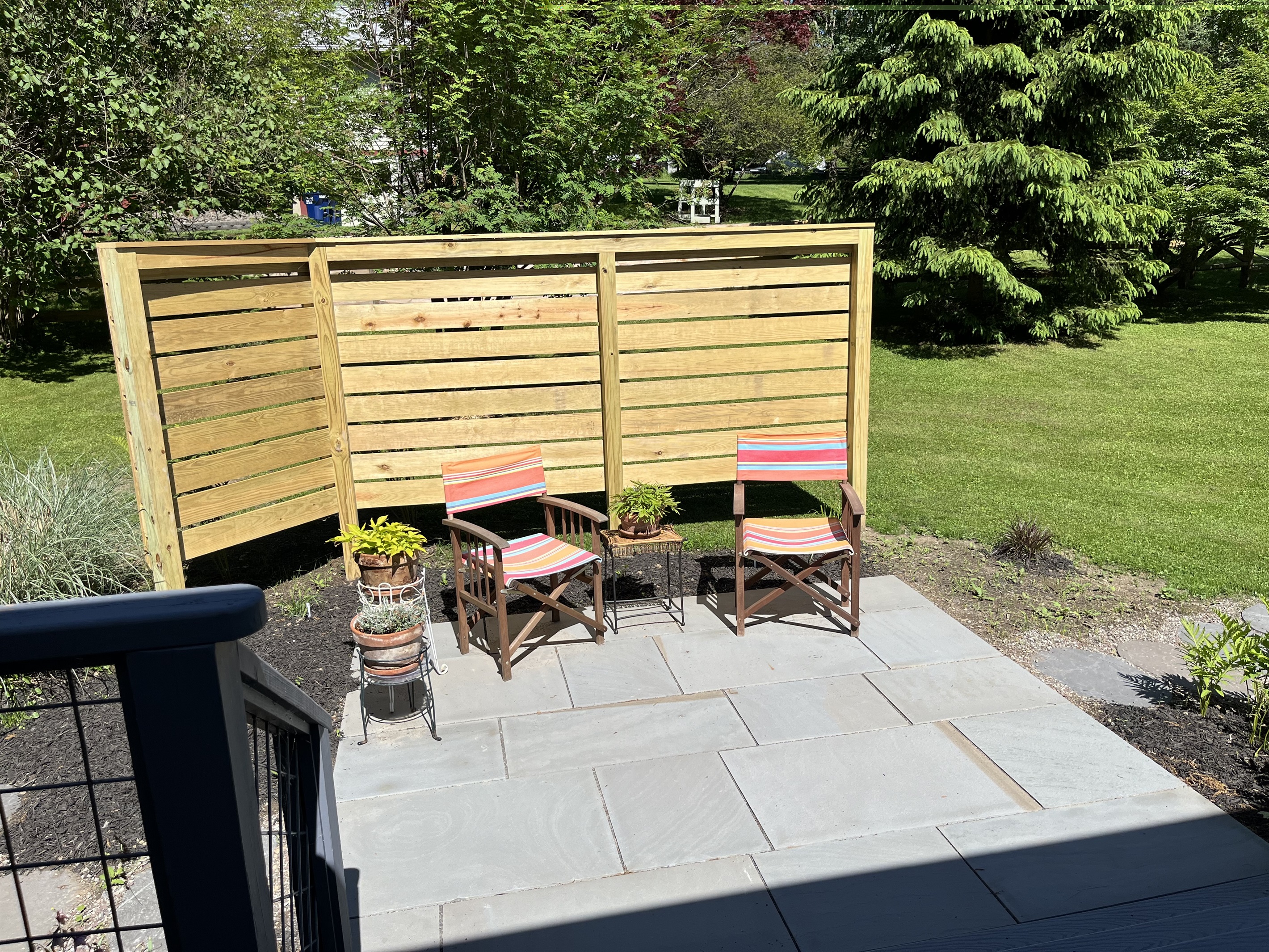 NEW Bluestone patio and privacy fence
