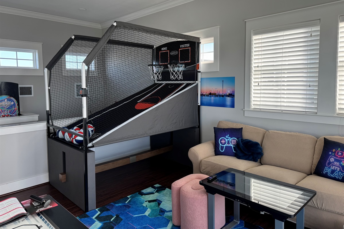 Basketball game vibe at home!
