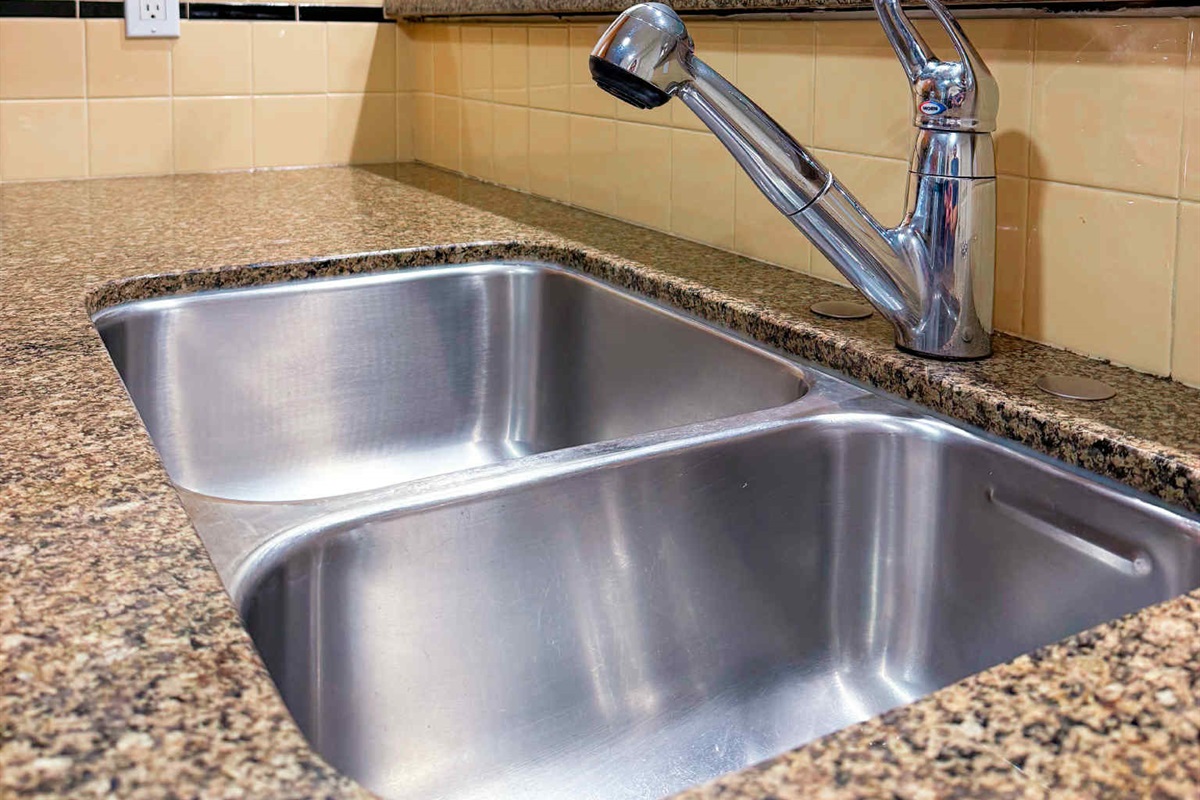 Unit A. Double Kitchen sink